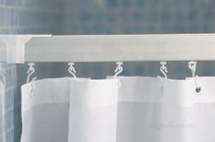 Croydex Shower Curtains and Rails -  Croydex Specrailr Rectangular Rail