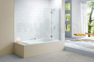 Merlyn Ionic Enclosures -  Ionic 2 Panel Hinged Bath Screen Rh