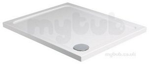 Jt Fusion Trays -  Just Trays F980100 White Jt40 Fusion 900x800 Rectangle Shower Tray In Stone Resin