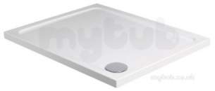 Jt Fusion Trays -  Just Trays F976100 White Jt40 Fusion 900x760 Rectangle Shower Tray In Stone Resin