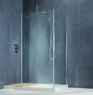 Matki Shower Doors and Panels -  Walk-in Wsc1506 Left Hand Cornr Surround Sv/cl