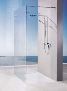 Matki Shower Doors and Panels -  Matki Wet Rm Ast1200 Pnl Twin Ent Sil/cl