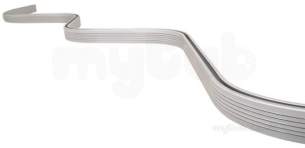 Croydex Shower Curtains and Rails -  Croydex Bendy 2.5m Shower Rail White