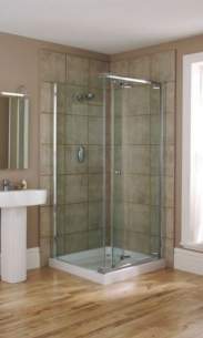 Mira Flight Sfe Enclosures -  Mira Flight Sfe 800mm Bi-fold Door Cl/sl