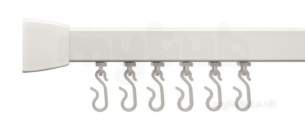 Croydex Shower Curtains and Rails -  Module 4 Profile 800 Gp86201 U Shape
