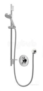 Aqualisa Shower Mixers -  Chrome Aspire Dl Thermostatic Concealed Shower Mixer With Harmony Handset