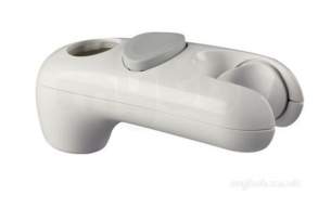 Mira Showers -  Mira 2.1605.127 White Logic Shower Holder
