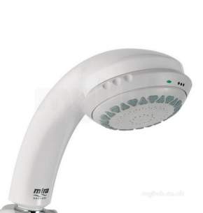 Mira Commercial and Domestic Spares -  Mira 1.411.92.1.0 White Response 4 Spray Adjustable Hand Held Shower Head