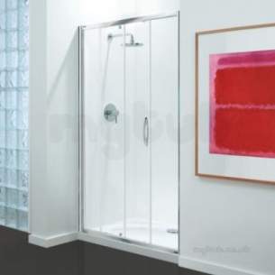 Coram Premier Shower Enclosures -  Coram Premier 1400 Slider Door Cl Frame