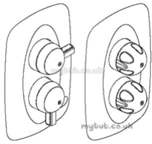 Rada And Meynell Commercial Showers -  Rada 427.01 Built In Valve Only White