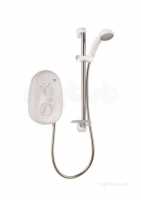 Mira Play And Vie Electric Showers -  Mira Vie Electric Shower 10.8 Kw White Chrome Plated