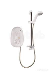 Mira Play And Vie Electric Showers -  Mira Vie Electric Shower 9.5 Kw White Chrome Plated