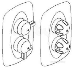 Rada And Meynell Commercial Showers -  Rada 427.01 Built In Valve Only White