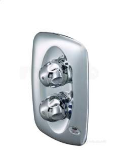 Rada And Meynell Commercial Showers -  Rada Exact 427.02 Built In Valve Only Chrome Plated