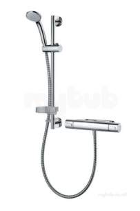 Ideal Standard Showers -  Ideal Standard Chrome Modern 308 Mm Thermostatic Shower Kit From The Ceratherm Suite A4814aa