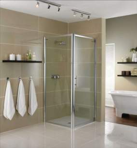 Showerlux Glide Enclosures -  Showerlux Glide 800mm Side Panel Gs