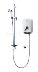 Triton Electric Showers -  Triton Csgdl08wc White/chrome Care 8.5 Kw Thermostatic Electric Shower