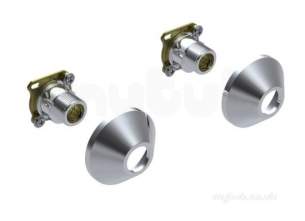 Mira Value and Mini Mixer Ranges -  Mira Bar Valve Fixing Kit Chrome