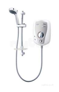 Triton Electric Showers -  Triton T100xr Shower 9.5 Kw White Chrome Plated
