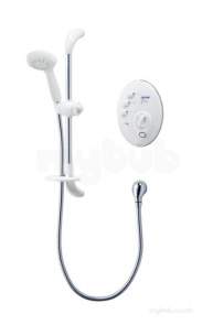 Triton Electric Showers -  Triton T300si Shower 9.5 Kw White Chrome Plated