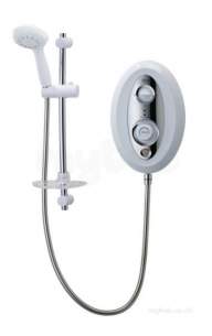 Triton Electric Showers -  Triton Topaz T80si Thermostatic Shower 9.5 Kw White Chrome Plated