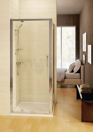Ideal Standard Kubo Enclosures -  Ideal Standard T7374eo Bright Silver Kubo 900mm Pivot Door