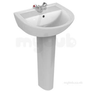 Sandringham 21 Sanitaryware -  Armitage Shanks Sandringham 21 E8976 Full Pedestal White E897601