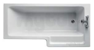 Ideal Standard Tempo Bathing -  Ideal Standard Tempo E2594 Cube 1700 Right Hand No Tap Holes Shower Bath Wh E259401