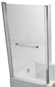 Ideal Standard Tempo Bathing -  Ideal Standard Tempo E2597 Cube Shower Bath Screen Wht E2597eo