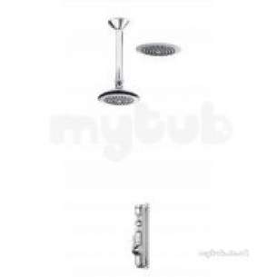 Aqualisa Showers -  Aqualisa Axis Bir Pumped Ceiling Fed Head