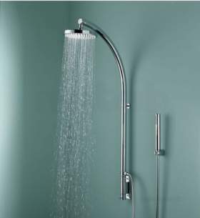 Bristan Showering -  Prism Inline Vertical Shower Pole With Pm Vshxspdiv C
