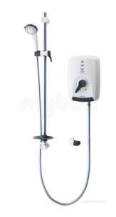 Triton Electric Showers -  Triton Safeguard Care 9.5 Kw White/chrome Plated