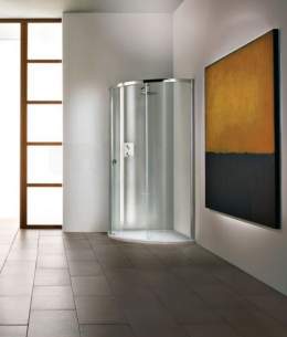 Matki Shower Doors and Panels -  New Radiance Curved 920mm Right Hand Sil Clr C/w