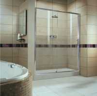 Showerlux Glide Enclosures -  Showerlux Glide 1500 Single Door Slider Cp