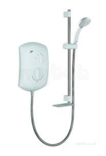 Mira Jump Electric Showers -  Mira Jump Electric Shower 9.5 Kw White Chrome