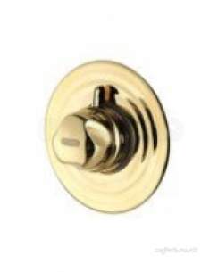 Aqualisa Showers -  Aqualisa Aquavalve 700.50 Semi-recessed Valve Gold Plated