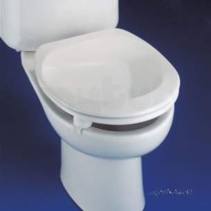 Armitage Shanks Wc Seats -  Armitage Shanks Dania S6601 Raised Seat Ex Cover Wh S660101
