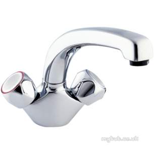 Deva Brassware -  Contract Enamelled Mono Sink Mixer Wh