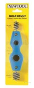 Cleaning Brushes and Asbestos Pads -  Dickie Ddt7 Quad Wire Brush Blue