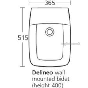 Ideal Standard Sottini Ware -  Ideal Standard T501101 Delineo With Bidet One Tap Hole White