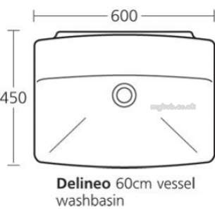 Ideal Standard Sottini Ware -  Ideal Standard T099401 Delineo 600mm One Tap Hole Basin White