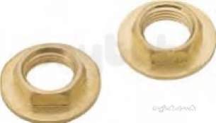Deva Brassware -  Deva Brass Back Nuts 3/4 Inch Pair