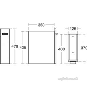 Ideal Standard Art and design Furniture -  Ideal Standard Daylight K2224 Inlet Box Oak White