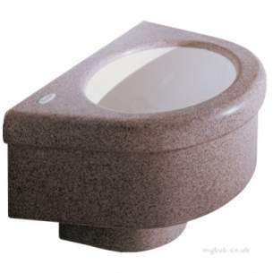Twyfords Commercial Sanitaryware -  Defenda Solid Surface Handrinse Basin Df1520wh