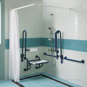 Doc M Pack -  Twyford Doc.m Shower Pack Blue Pk7005be