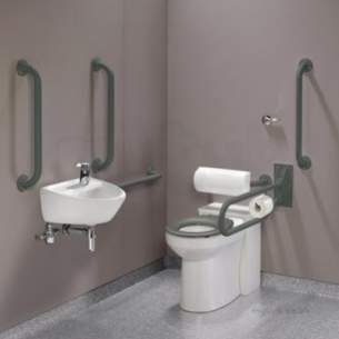 Doc M Pack -  Doc.m Rimless Btw Pack Right Hand Grey Grab Rails And Seat Pk8347gy