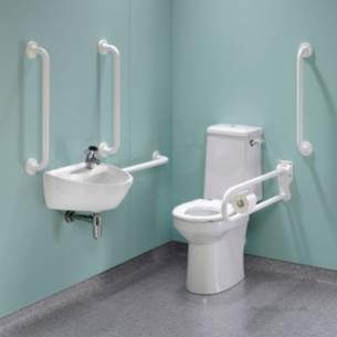 Doc M Pack -  Doc.m Rimless Super Pack Right Hand White Grab Rails And Seat Pk8346wh