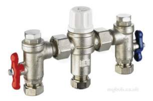 Rwc Water Mixing Products -  Heatguard Dual Tmv2/3 4in1 15mm Heat 110 616