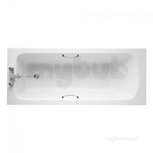Sandringham 21 Acrylic Baths and Panels -  Armitage Shanks Sandringham 21 E0283 1700mm Bath Inc Grips Wht