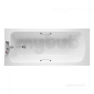 Sandringham 21 Acrylic Baths and Panels -  Armitage Shanks Sandringham 21 E0276 1600mm Bath No Grips White E027601